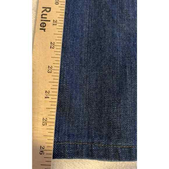 Liz Claiborne Distressed Bootcut Jeans 6 Women Cotton Stretch Y2K Style Bike - Picture 12 of 12